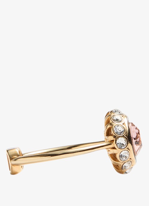 Valentino Garavani VLogo Signature ring met kristal - detail 4 goud