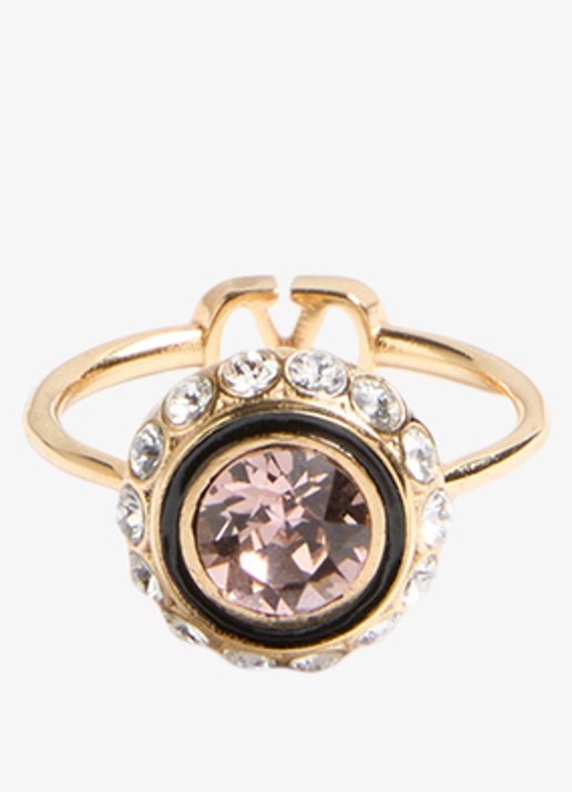 Valentino Garavani VLogo Signature ring met kristal