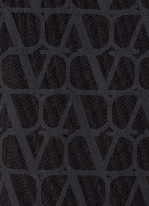 Valentino Iconographe T-shirt met logoprint - detail 2 zwart