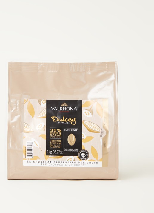 Valrhona Dulcey 35% Blond chocolade 1 kg - voorkant 2 undefined