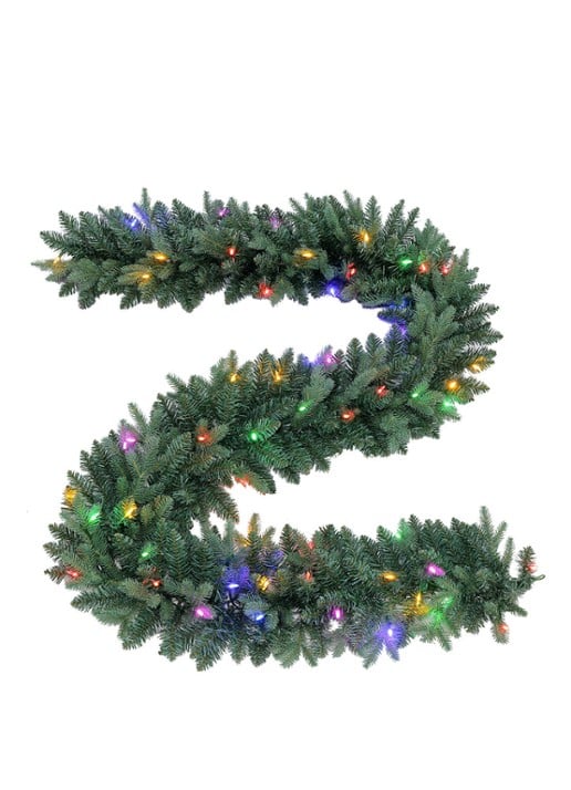 Van Der Gucht Everton kerstguirlande met LED verlichting 274 cm