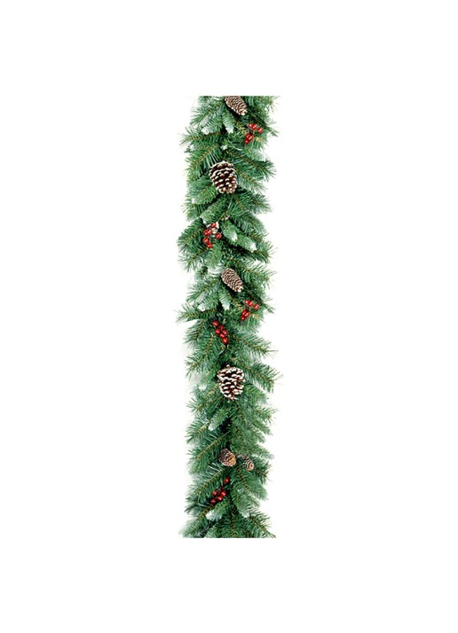 Van Der Gucht Frosted Berry kerstguirlande 274 cm
