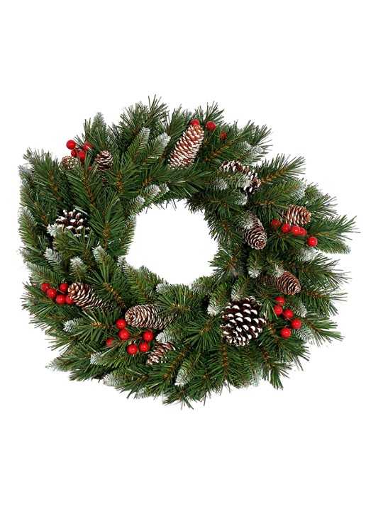 Van Der Gucht Frosted Berry kerstkrans 50 cm