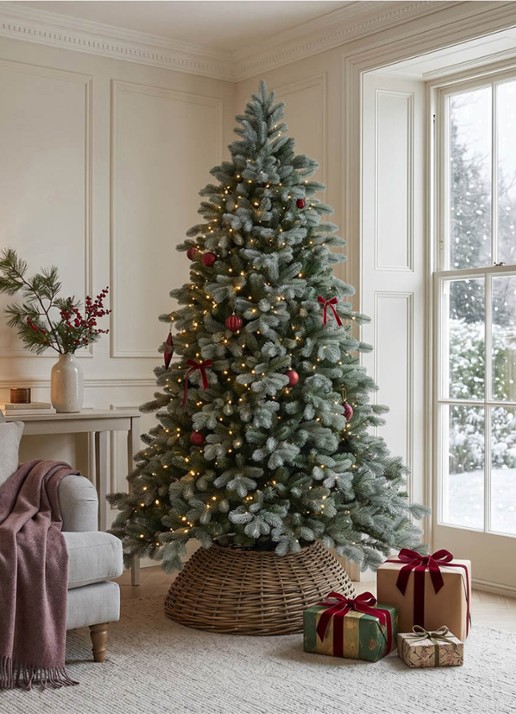 Van Der Gucht Frosted Colorado kunstkerstboom 228 cm - detail groen