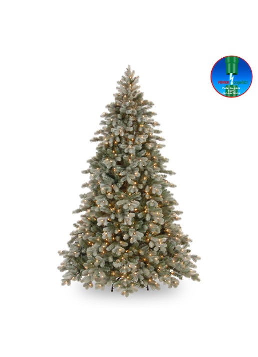 Van Der Gucht Frosted Colorado kunstkerstboom met LED verlichting 183 cm