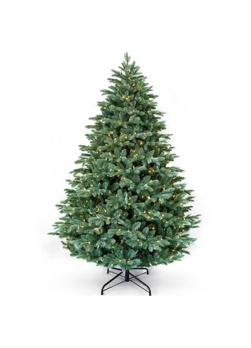 Van Der Gucht Mulberry Green kunstkerstboom met LED verlichting 243 cm