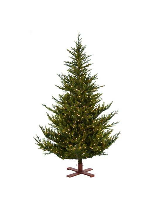 Van Der Gucht Sami Mountain Spruce kunstkerstboom met LED verlichting 228 cm