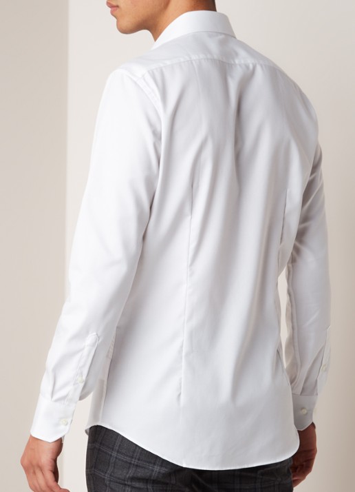 Van Gils Extreme slim fit overhemd met stretch - achterkant 4 wit