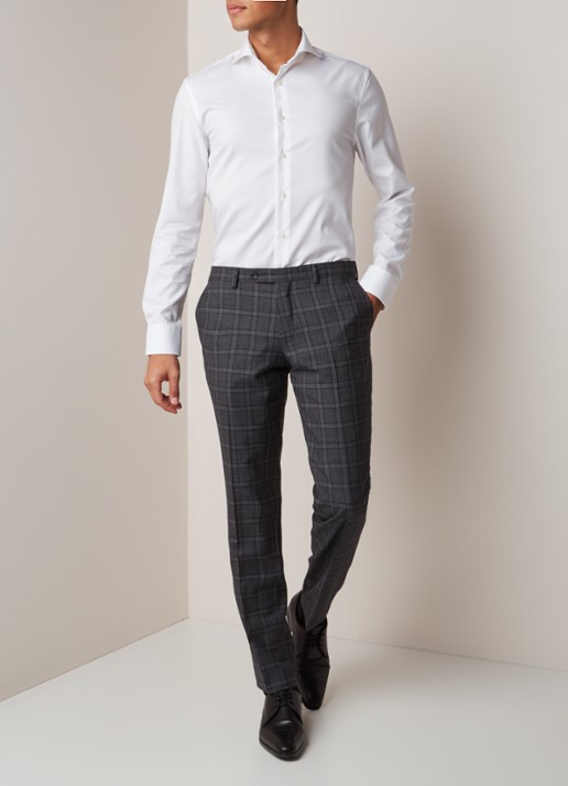 Van Gils Extreme slim fit overhemd met stretch - voorkant 2 wit
