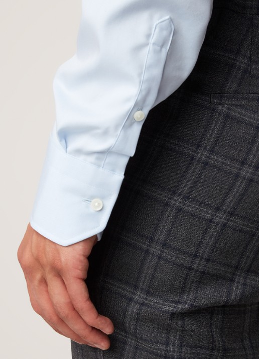 Van Gils Extreme slim fit overhemd met stretch - detail 4 lichtblauw