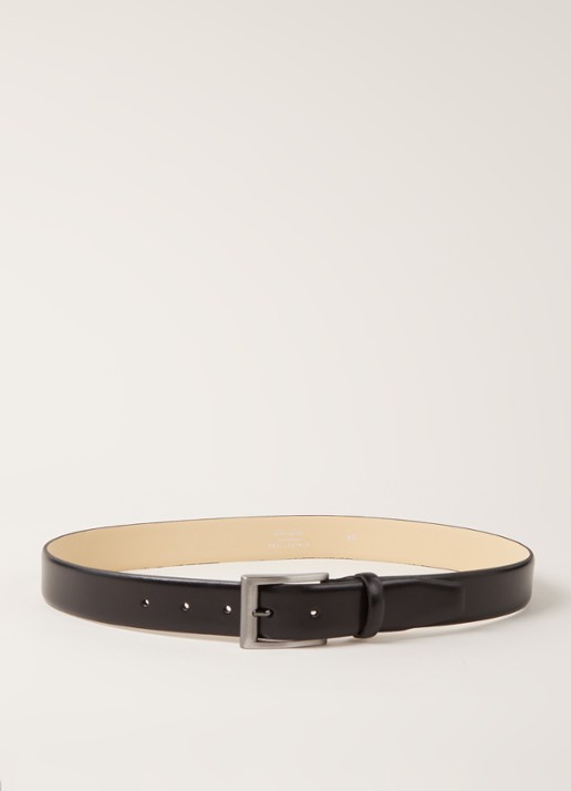 Van Gils Rhett riem van leer - voorkant 3 zwart