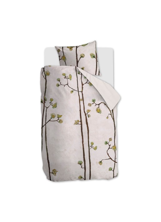 Van Gogh Museum Plum Blossoms dekbedovertrekset van katoensatijn 220 TC - inclusief kussenslopen