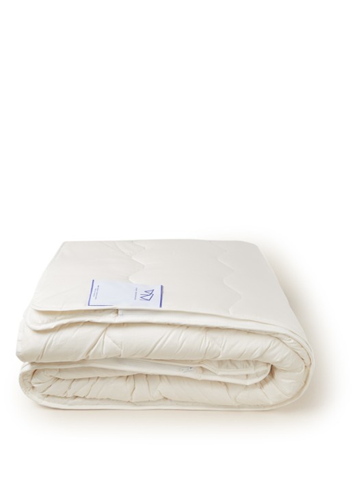Van Morgen Let Love wool 4-seizoenen duo dekbed van katoen met vulling van Texels scheerwol - voorkant gebroken wit