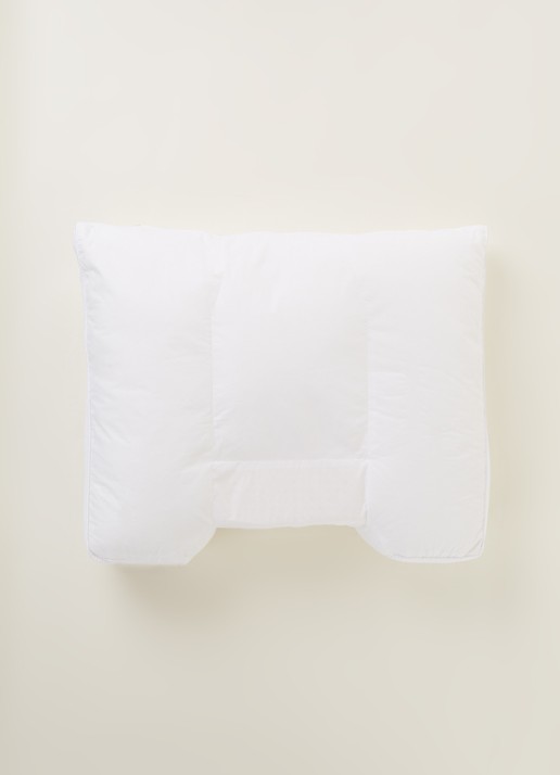 Vandyck Balance zachte hoofdkussen met vulling van polyester 60 x 70 cm - voorkant 3 wit