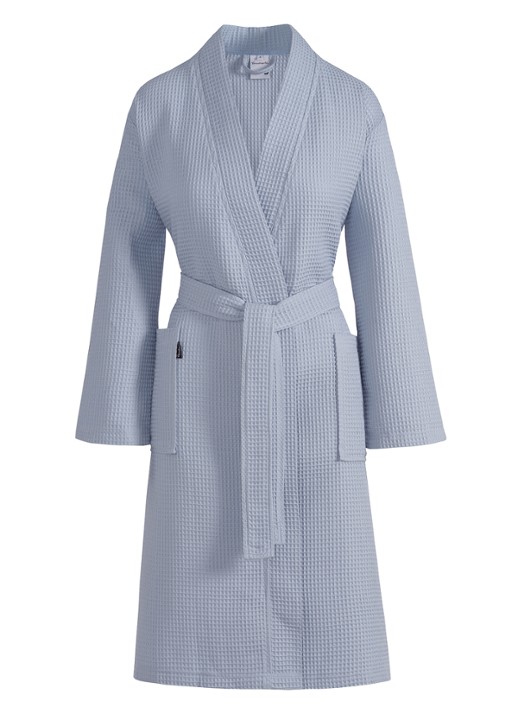 Vandyck Biarritz badjas van katoen - unisex - voorkant lavendel