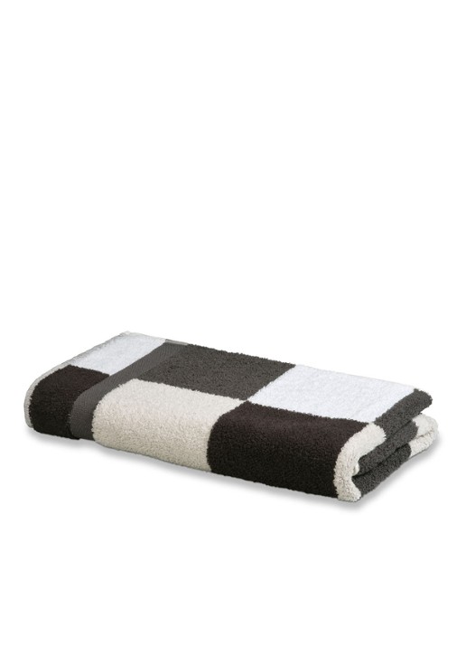 Vandyck Boston badhanddoek - 55 x 100 cm  - voorkant 2 zwart
