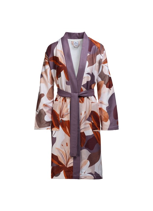 Vandyck Faye badjas met bloemenprint