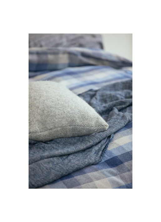 Vandyck Flanel Skagen dekbedovertrekset - inclusief kussenslopen - detail 3 donkerblauw