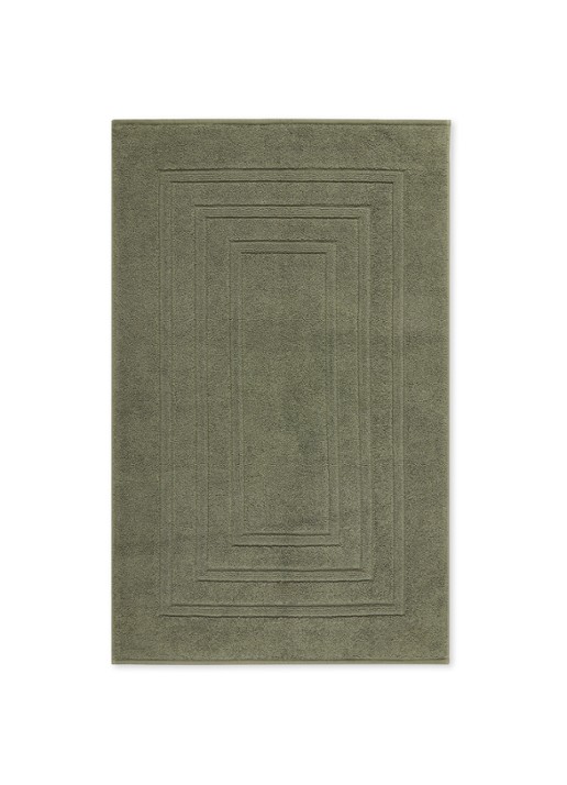 Vandyck Houston badmat 62 x 100 cm - voorkant olijfgroen