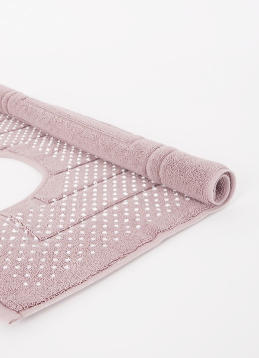 Vandyck Houston toiletmat 1200 gr/m2 - 60 x 60 cm - voorkant 2 oudroze