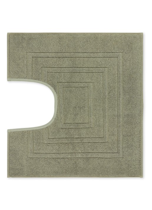 Vandyck Houston toiletmat - 60 x 62 cm - voorkant olijfgroen