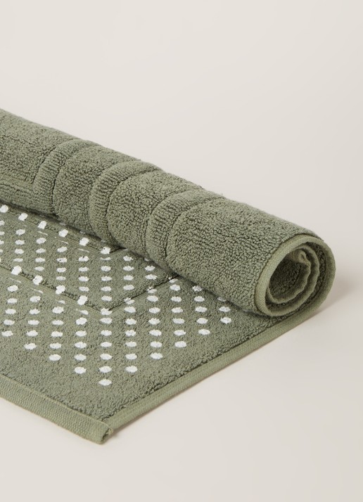 Vandyck Houston toiletmat - 60 x 62 cm - voorkant 2 olijfgroen