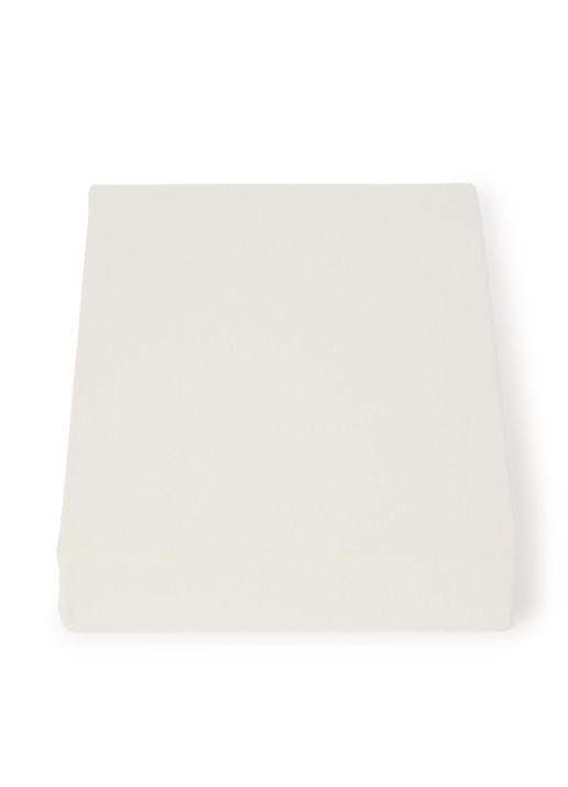 Vandyck Jersey Supreme topper hoeslaken van katoen jersey, hoekhoogte 15 cm - voorkant creme