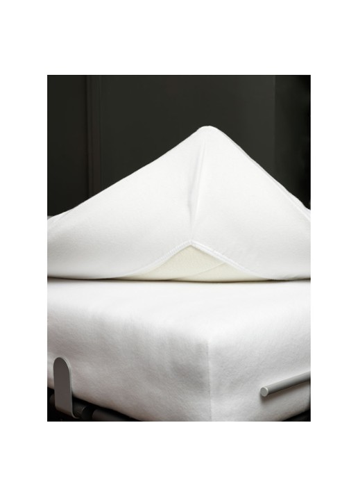 Vandyck Molton Stretch Topper matrasbeschermer van katoen, hoekhoogte 15 cm - detail 2 wit