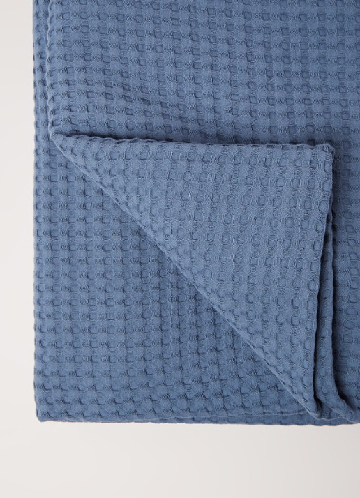 Vandyck Plaid van katoen - detail blauw
