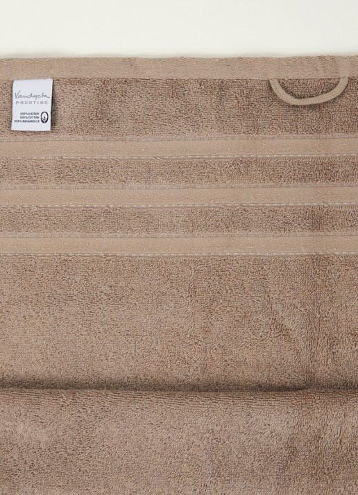 Vandyck Prestige Lines badhanddoek - 500 gr/m2 - 60 x 110 cm  - detail 3 hazelnootbruin