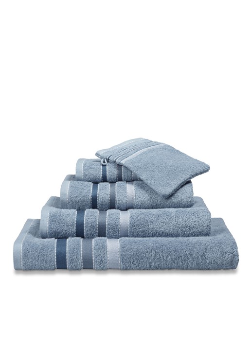 Vandyck Prestige Lines badhanddoek - 500 gr/m2 - 60 x 110 cm - detail 3 blauw