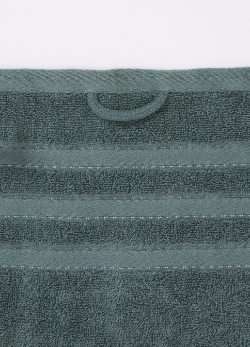 Vandyck Prestige Lines badhanddoek - 500 gr/m2 - detail 4 olijfgroen