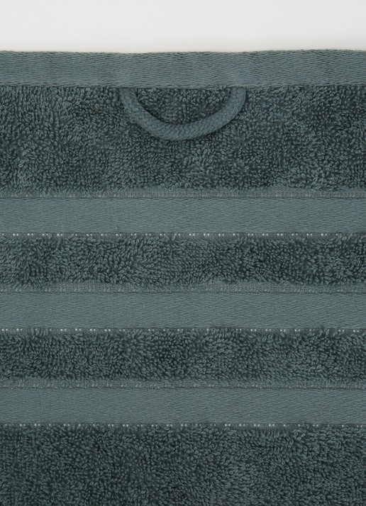 Vandyck Prestige Lines badhanddoek - 500 gr/m2 - detail 7 olijfgroen