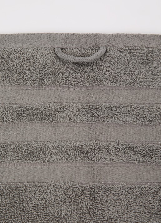 Vandyck Prestige Lines badlaken - 500 gr/m2 - 70 x 140 cm - detail grijs