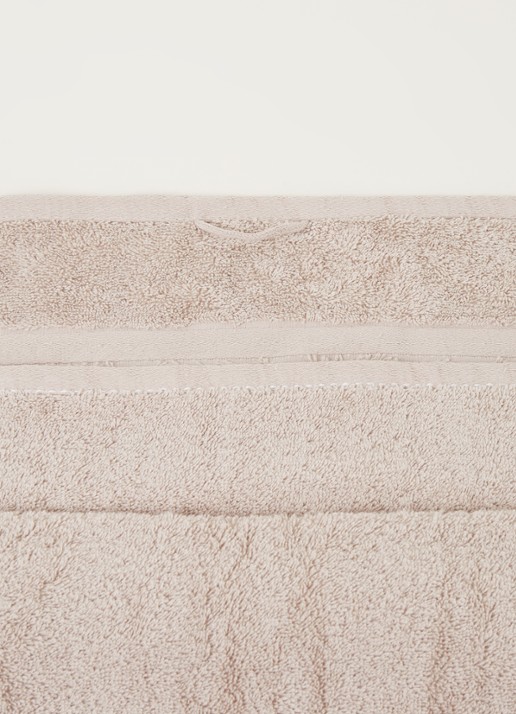Vandyck Prestige Lines badlaken - 500gr/m2 - 70 x 140 cm  - detail 3 zand