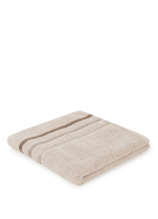 Vandyck Prestige Lines badlaken - 500gr/m2 - 70 x 140 cm  - voorkant zand