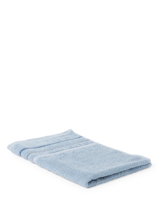 Vandyck Prestige Lines gastendoek - 500 gr/m2 - 40 x 60 cm - voorkant 5 blauw