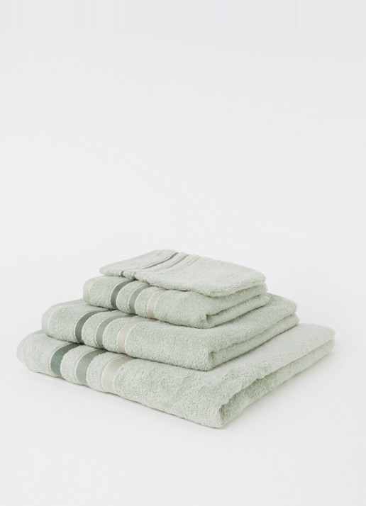 Vandyck Prestige Lines gastendoek - 500 gr/m2 - 40 x 60 cm - voorkant 2 mint