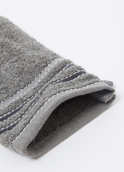 Vandyck Prestige Lines washand - 500 gr/m2 - 60 x 22 cm - detail 2 grijs