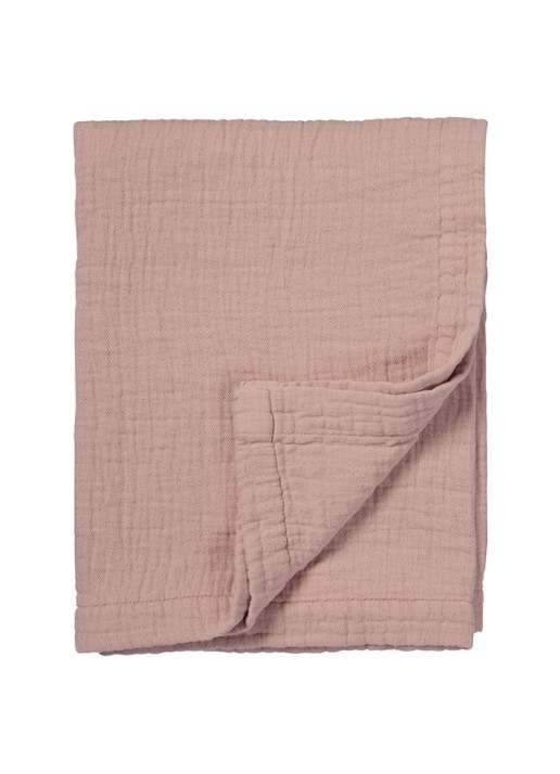 Vandyck Pure 10 bedsprei van katoen - voorkant lichtroze