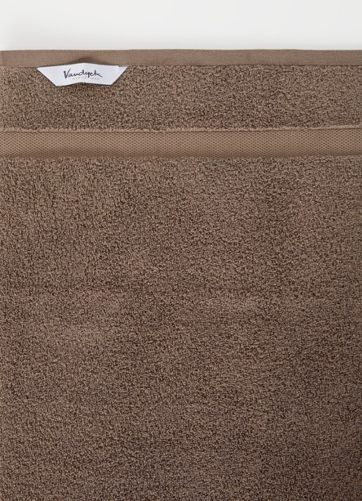 Vandyck Ranger badhanddoek - 650 gr/m2 - 55 x 100 cm - detail 2 bruin