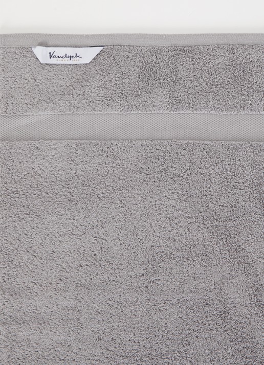 Vandyck Ranger badhanddoek - 650 gr/m2 - 68 x 127 cm - detail 2 middengrijs