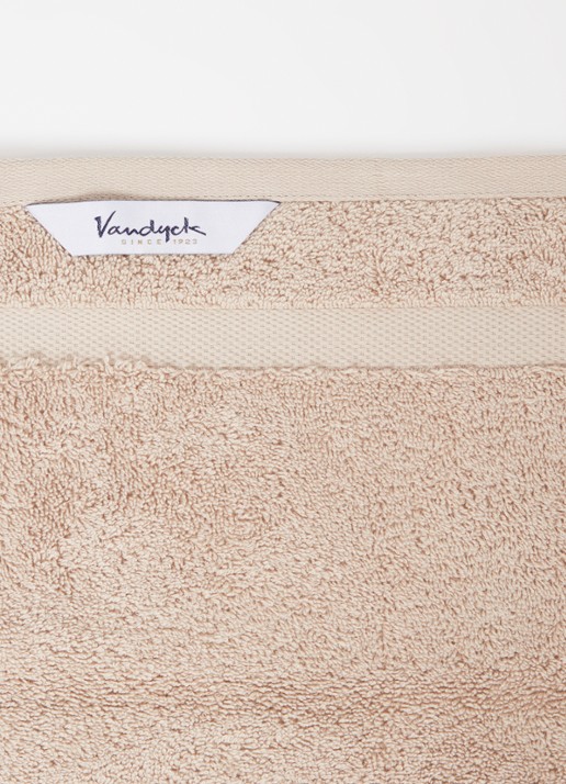 Vandyck Ranger badhanddoek - 650 gr/m2 - 68 x 127 cm - detail beige
