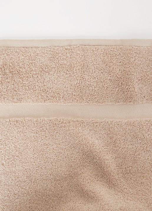 Vandyck Ranger badlaken - 650 gr/m2 - 90 x 180 cm - detail donkerbeige