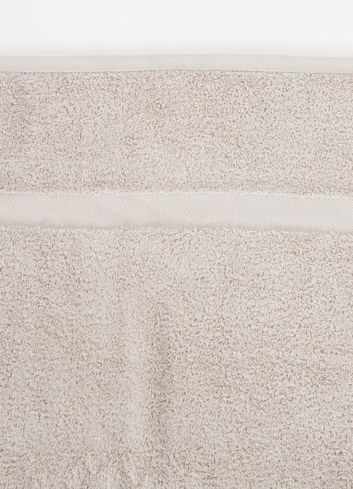 Vandyck Ranger badlaken - 650 gr/m2 - 90 x 180 cm - detail lichtgrijs
