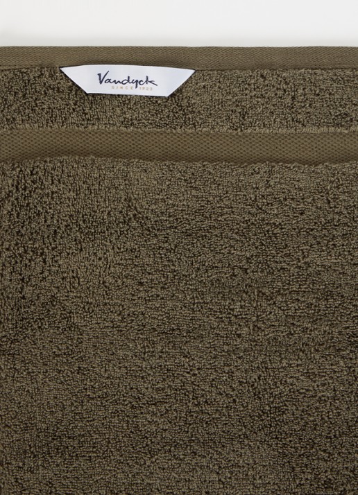 Vandyck Ranger gastendoek - 650 gr/m2 - 40 x 60 cm - detail legergroen