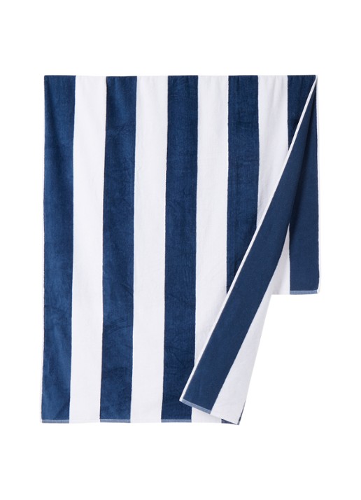Vandyck Riviera strandlaken 100 x 200 cm  - voorkant 2 royalblauw
