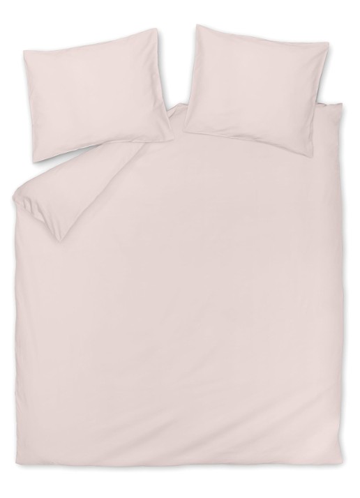 Vandyck Satin Luxe dekbedovertrekset van katoensatijn 300TC - inclusief kussenslopen - voorkant 2 roze