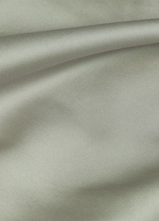 Vandyck Satin Luxe dekbedovertrekset van katoensatijn 300TC - inclusief kussenslopen - achterkant groen
