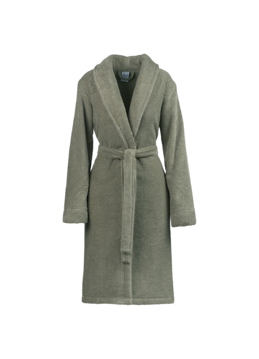 Vandyck Soho badjas - unisex - voorkant lindegroen
